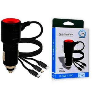A903 CAR CHARGER 3 IN 1